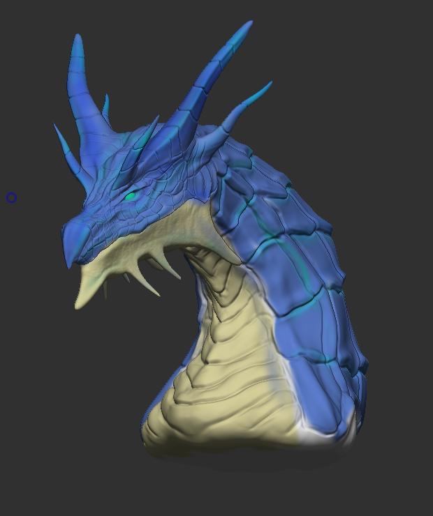 Zkunkun28's tweet photo. 速そうなドラゴンをイメージして作成。
息抜き程度にやったので、首から上のみ。
1作品目よりも早く掘れるようになったのは嬉しい、
ただ、頭と胴体が少し別物感あるのが反省点。
右のは色を付けてみたかっただけです。
#Zbrush #3DCG #DigitalSculpting #Dragon https://t.co/ZFIUmV1Hzw