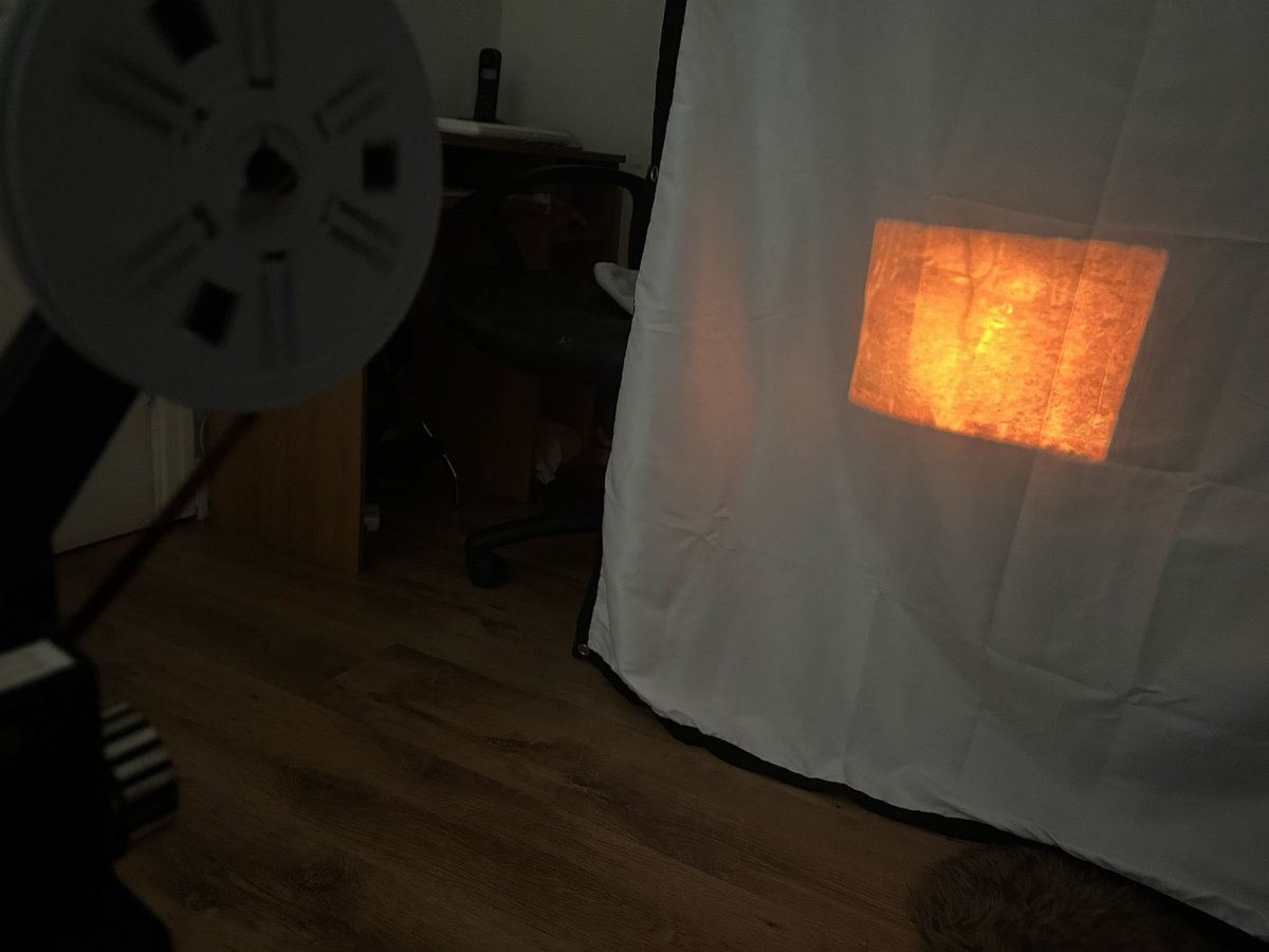 jasonimpey's tweet photo. Super 8 in action #super8 #projector #film https://t.co/cAcr5b6Ksf