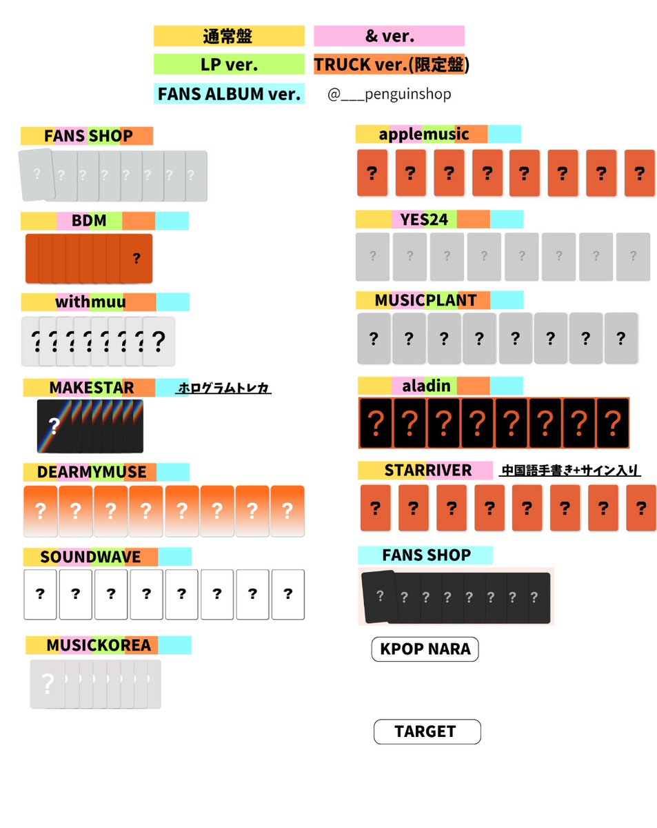 K-POP予約情報🇰🇷 (@___penguinshop) / Posts / X