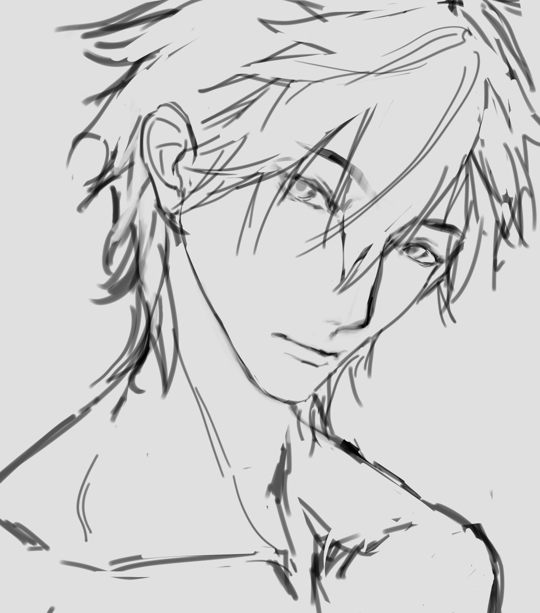 Q5338's tweet photo. Semi realism test ft. Rinne

#enstars 
#illustration https://t.co/N2ZQ0kILl4