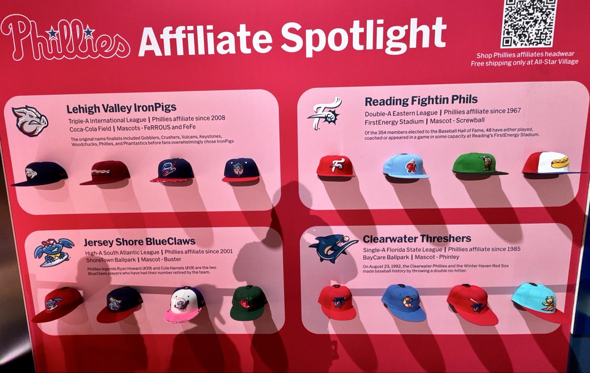 MiLB's tweet photo. And yes, our hat wall featuring all 120 Minor League clubs is BACK‼️ https://t.co/x0QX7w0kx5