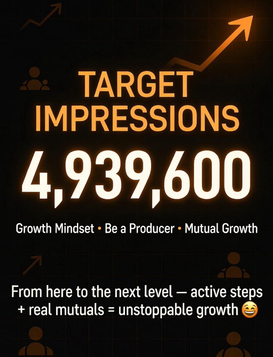 Officiallyoba50's tweet photo. I’m not chasing empty numbers, I’m building with the mutuals who show up.
Next milestone: 4,939,600 impressions.
Be a producer. Stay active. Grow together.💯
Drop a 🔥 if you’re in this with me. https://t.co/iaxkl5rU4B
