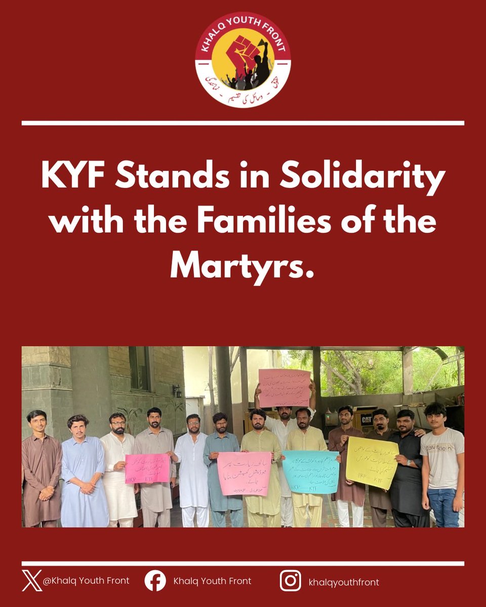 KhalqYouth's tweet photo. 🧵 KYF Statement on the Mangi Dam and Ziarat Martyrdoms. 🔴

#MangiDam #Ziarat #KhalqYouthFront #Balochistan #InquilabZindabad https://t.co/YQI1pJhaVg