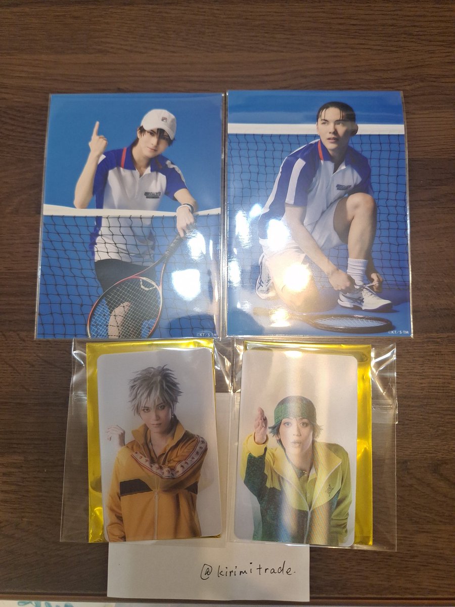 kirimitrade's tweet photo. 【交換】テニミュ 全立 レンチキュラーカード ランブロ

〈譲〉 
ランブロ→越前、大石
レンチキュラー→仁王、一氏

〈求〉
ランブロ→手塚
レンチキュラー→幸村、切原

郵送交換のみ
検索からでもお気軽にお声掛けください https://t.co/9xdwJG5Qhf