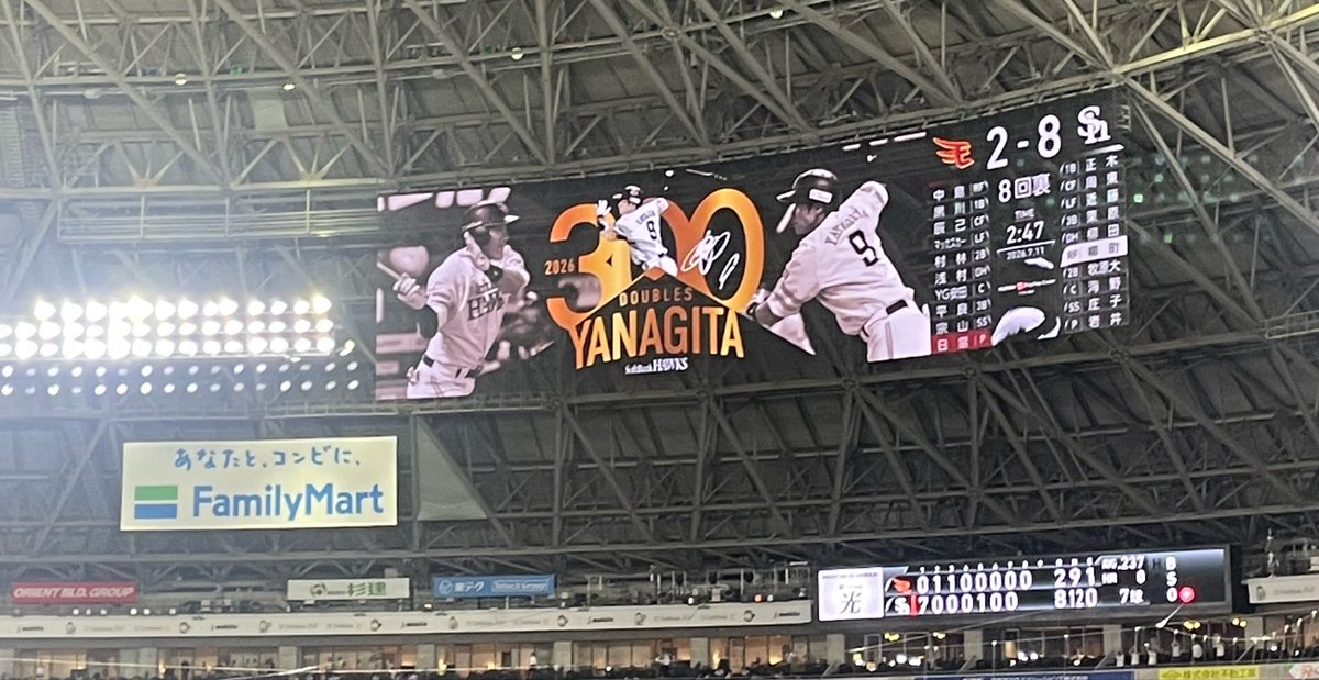 haruskr39's tweet photo. ホークス勝ちました！！
あと柳田選手、300二塁打おめでとうございます！！ https://t.co/tRT24NMZco