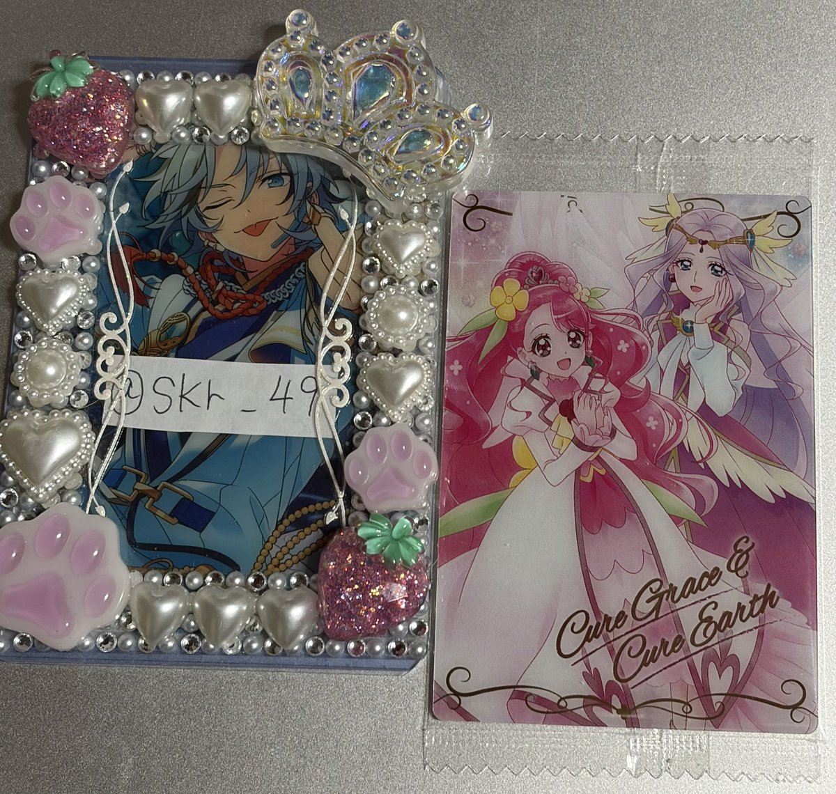 skr_49's tweet photo. 【交換】プリキュア　ウエハース 13

譲
SR キュアグレース&amp;キュアアース

求
SR キュアドリーム

📮郵送にて
検索からもお気軽にお声掛けください https://t.co/KLwH7h7PmD