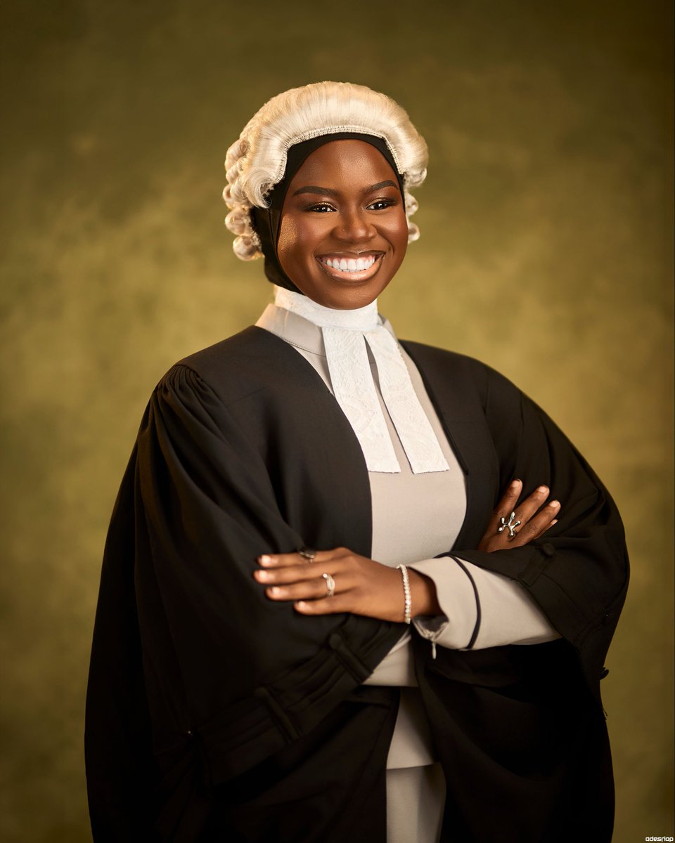 FareedahAdedoy1's tweet photo. I DID IT SCARED. I DID IT ANYWAYS!

F.A ADEOWU ESQ.
LL.B, B.L(FIRST CLASS), MTI, MCIArb, MILA ACCREDITED ARBITRATOR.
Barrister and Solicitor of the Supreme Court of Nigeria. https://t.co/whtDjHddk6