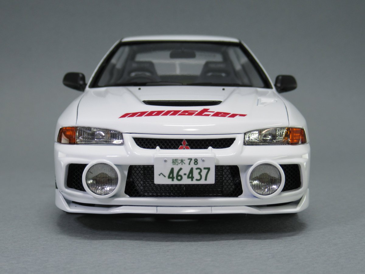 tachiryo3's tweet photo. エンペラー岩城のエボ4RS　少し手直しして撮影してみました。これで完成です！
#頭文字D #ランエボ4 #ハセガワ https://t.co/n2LdCV2q3B