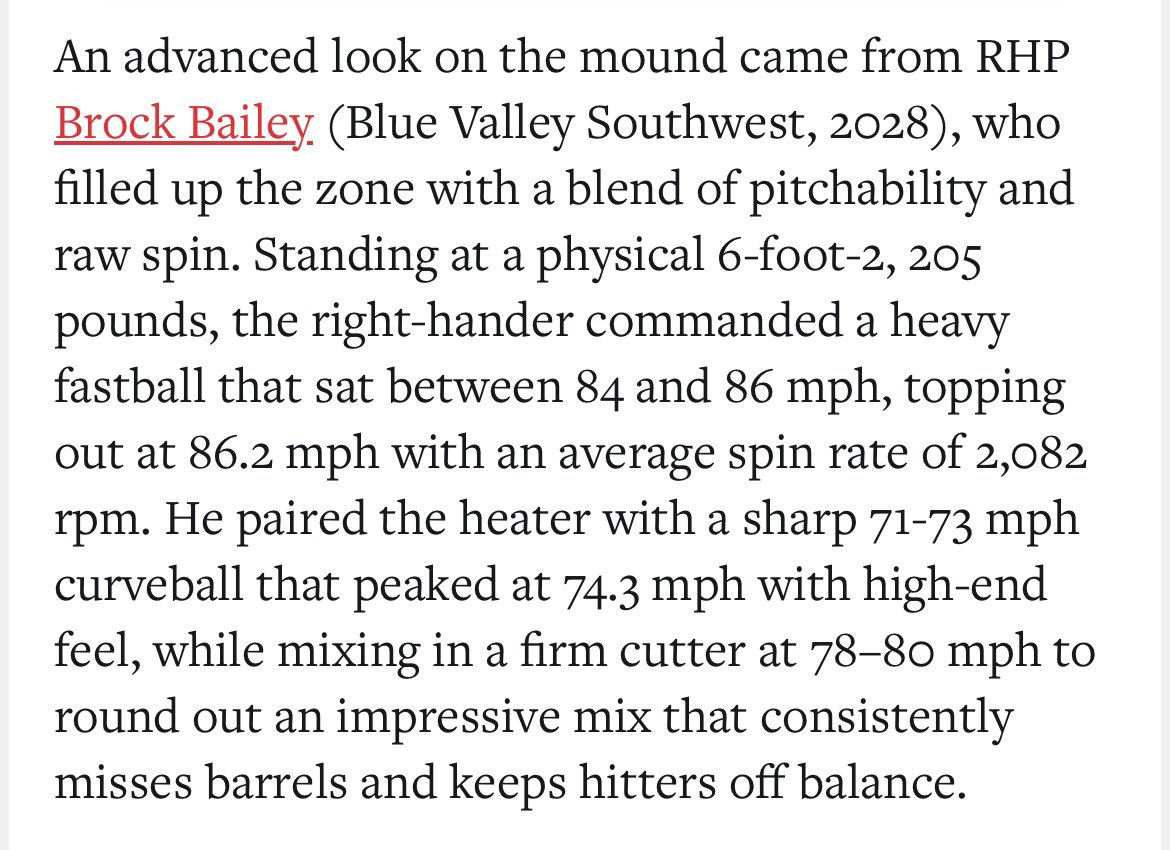 BrockBailey21's tweet photo. Thank you @PB_Wilk and @PrepBaseballKS for the write up!

@Drew_Olla @SportsForceBB @BCbaseballtoday https://t.co/rCMKvTNpWE