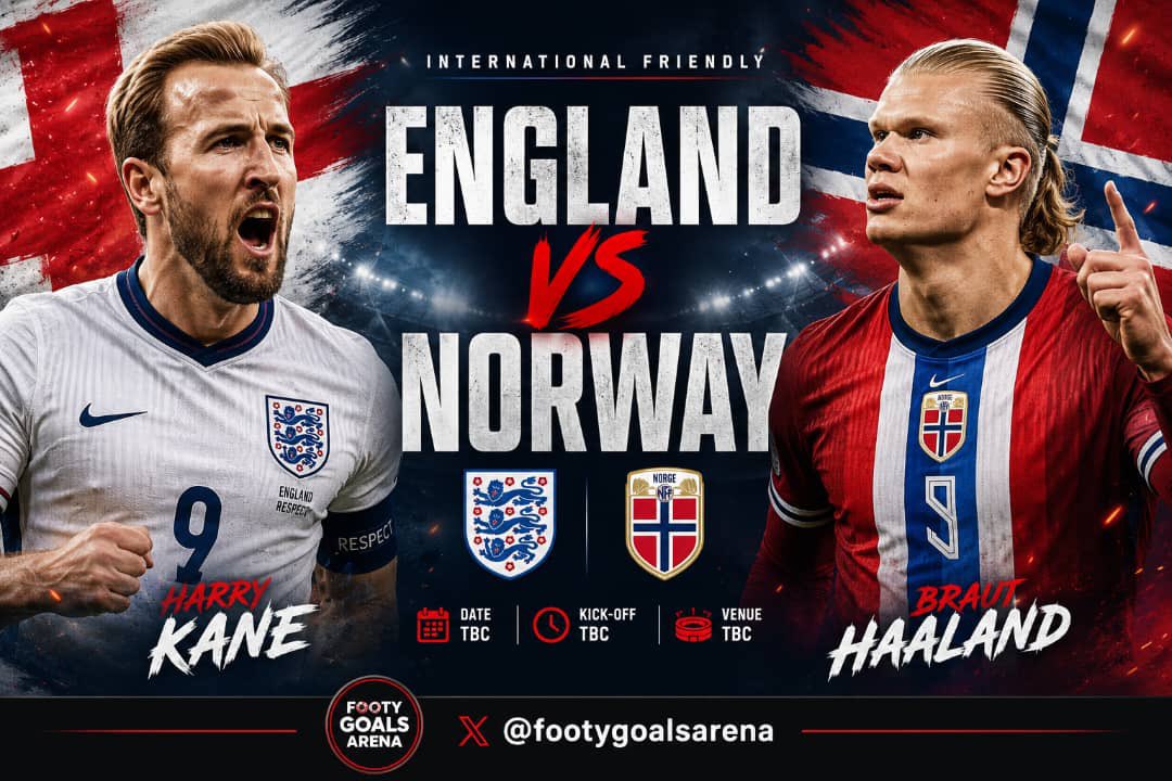 FootyGoalsArena's tweet photo. 🚨 It’s ENGLAND 🏴󠁧󠁢󠁥󠁮󠁧󠁿 vs NORWAY 🇳🇴 Match Today. 
#HARRYKANEvsBRAUTHAALAND
#fifaworldcup2026 #Quaterfinal #ENGLAND #NORWAY. 

Watch here the Last time 12 Years ago when Both Team last Played. Wayne Rooney getting the Only Goal . https://t.co/ow849wGbDv