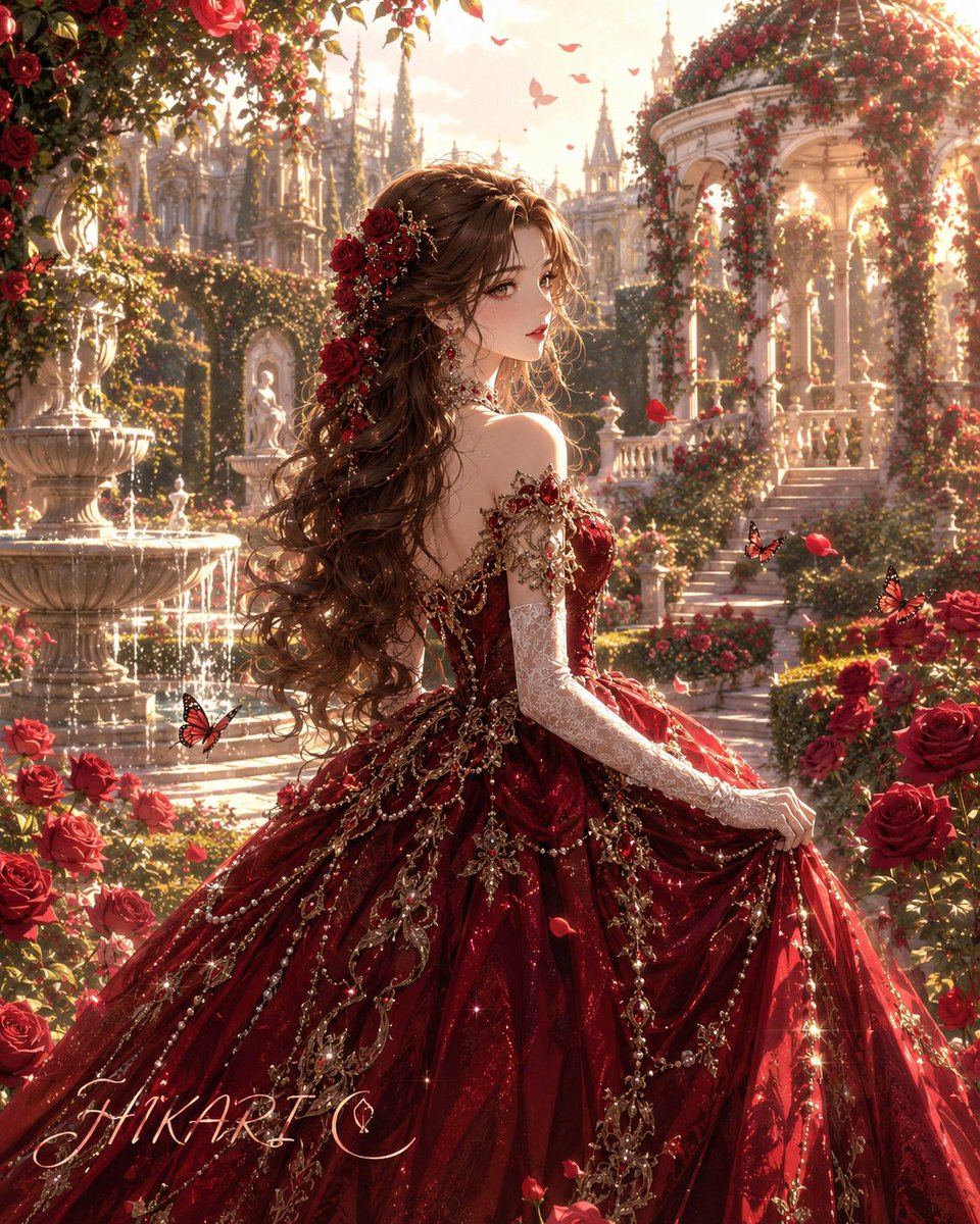 HikariCale's tweet photo. 🌹 Where Roses Keep Their Secrets

Every page reveals a little more magic in the heart of the enchanted rose garden. ✨📖

#ManhwaArt #FantasyAesthetic #RoseGarden #AIArt #HIKARI https://t.co/KZe1F3Jih5