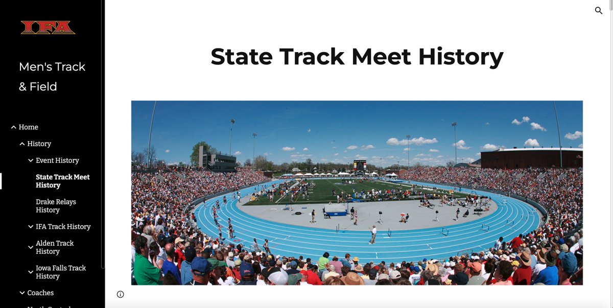 CoachHarms1's tweet photo. Track Triumphs! 🥇 Explore the Iowa State Track &amp; Field Championships History page for Alden, Iowa Falls, and IFA. Let's celebrate our amazing athletes and their accomplishments! #IFACadetPride #TrackSpeed 👉 https://t.co/xuHqO25VtT