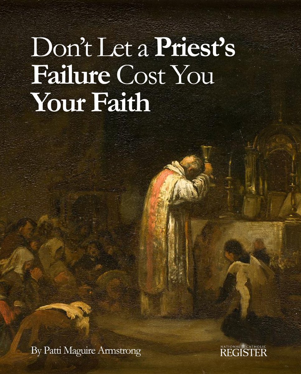 NCRegister's tweet photo. COMMENTARY: The failures of individual priests need not become a crisis of faith when our eyes remain fixed on Christ and the sacraments.

Read the full story: https://t.co/KS8uCXNtdY https://t.co/RirS0gnNte