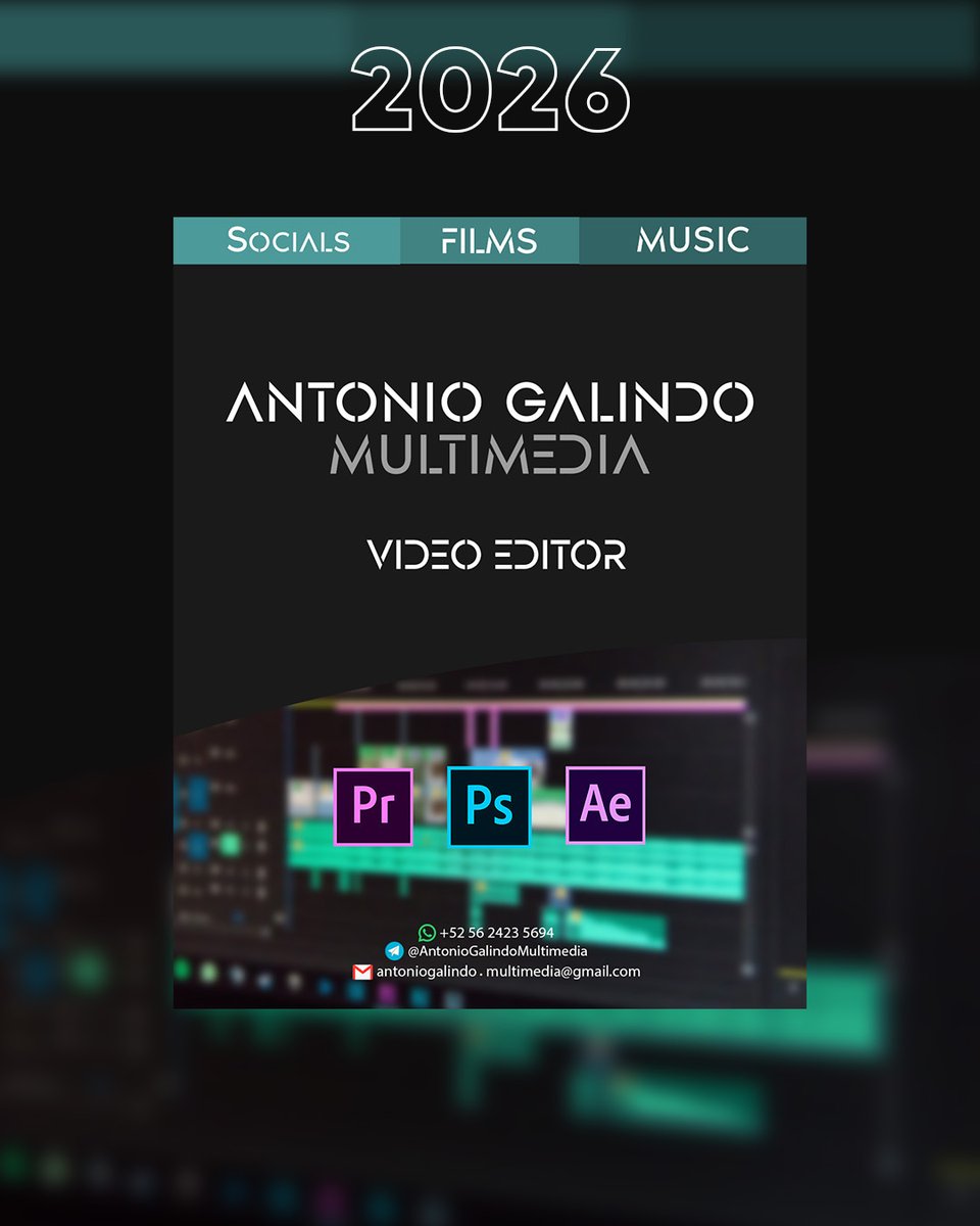 AG495GT's tweet photo. El antes y el ahora de mi tarjeta de presentación como editor de video.
diseño hecho por mí

2022 - 2026

@BuscoEditor 

#videoeditor #editordevideo #premierepro #aftereffects #demoreel #marcapersonal #socials #bussiness #adobe  #animation #youtube #films #youtubevideos #3d https://t.co/JDPsRldwpx