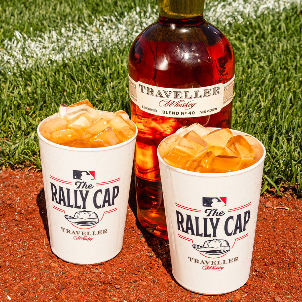 MLB's tweet photo. MLB and Traveller Whiskey have created "The Rally Cap," the league's first signature cocktail 🍹⚾

Featuring a blend of Traveller Whiskey, lemonade and iced tea in a souvenir cup, the drink will be available for fans 21 and older throughout All-Star Week https://t.co/b2DmdCeDxN