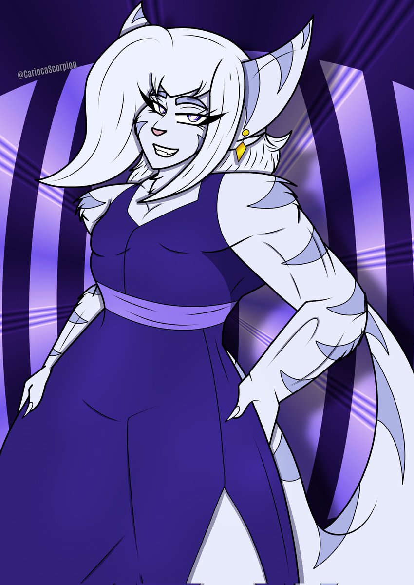 CariocaScorpion's tweet photo. Rue Arathos Adams 💜 ✨️ 

#Lombax #Lombaxoc #oc #ocart #digitalart https://t.co/YcUTz88Cix