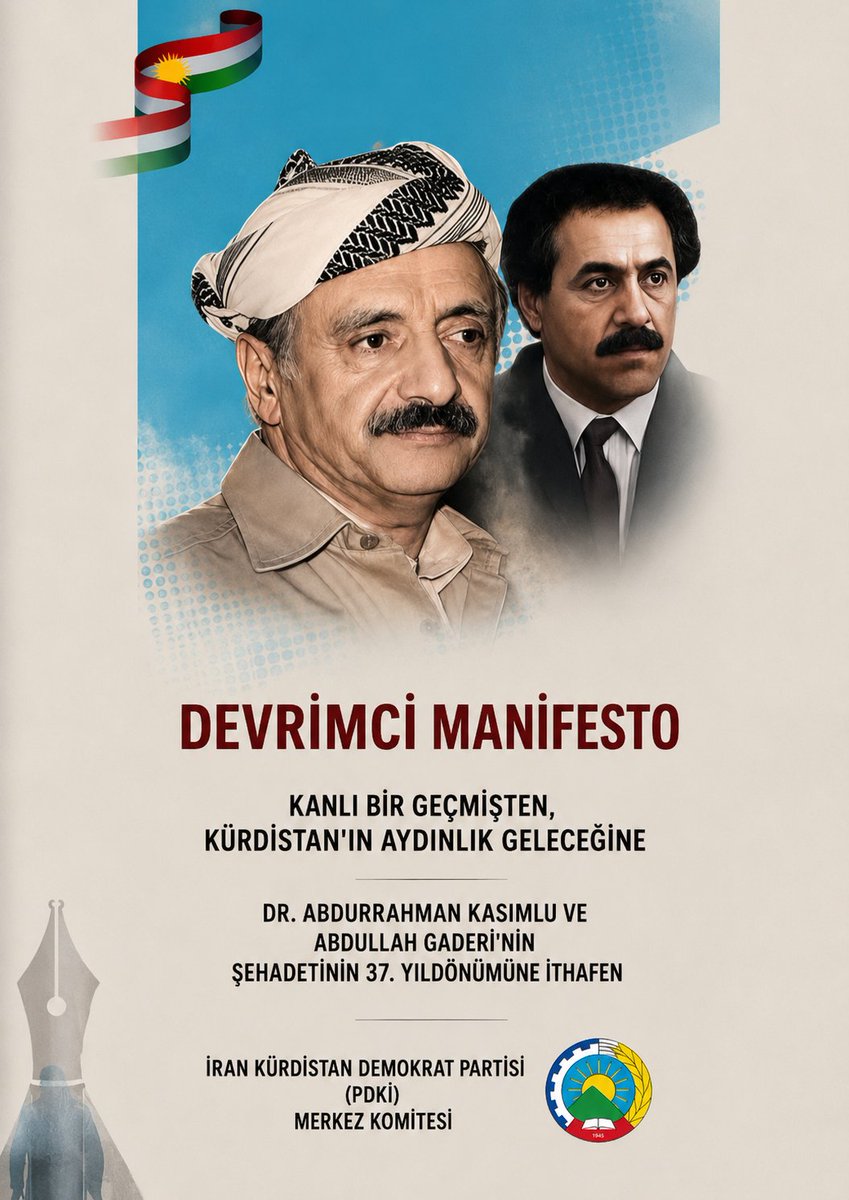 Aliseraras4's tweet photo. PDKİ, Devrimci Manifesto yayımladı:

📌Kürdistan'ın kurtuluşu ancak özgürlüğe dayanan bir mücadeleyle mümkün olabilir.
📌Özgür, demokratik bir Kürdistan hedefi, halkımızın ortak iradesi ve dayanışmasıyla gerçekleşecektir.
📌Kendi kaderini tayin hakkı temel stratejimizdir. https://t.co/AE9yvDxoKt