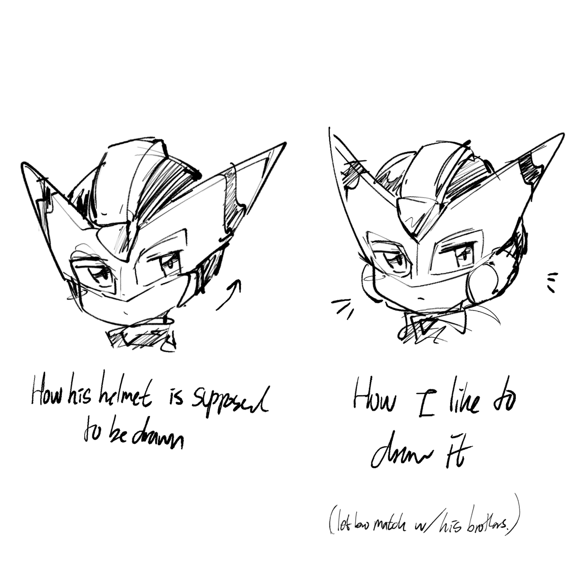 Panco_1812's tweet photo. Something something Phantom's helmet

I find it easier to draw the right one for some reason, ig I drew Copy a bit too much that the side pieces kinda acts like their ears or smth and felt weird when drawn flat..... https://t.co/v7YIdIsUR4