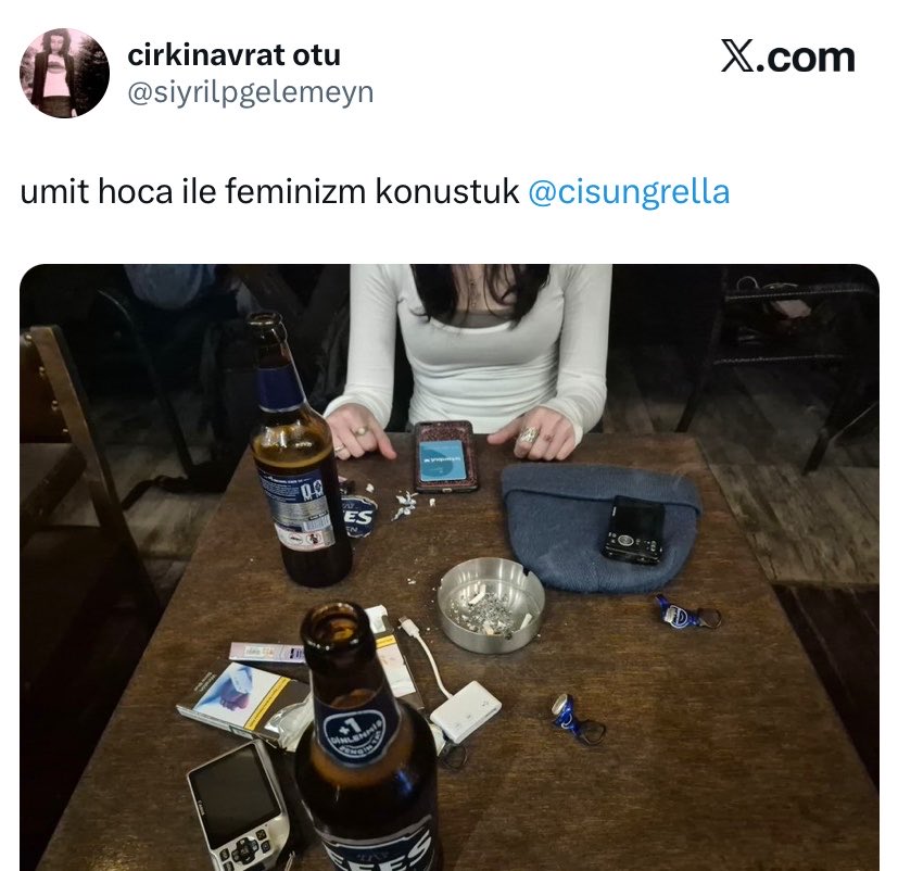 ofbananeee's tweet photo. Dostum keşke kadıköyde bira içip solculuk triplerine girip feminizm konuşurken bir kadın sırf milliyetçi ve soğuk imajı var diye kurulup hepsinin mimik yaptığı dümdüz videodan hedef göstermemeyi de konuşuverseydiniz. Menşındakilerin ve beğenenlerin hepsinin de kadın olması;/ https://t.co/MaeCJ0NhAQ