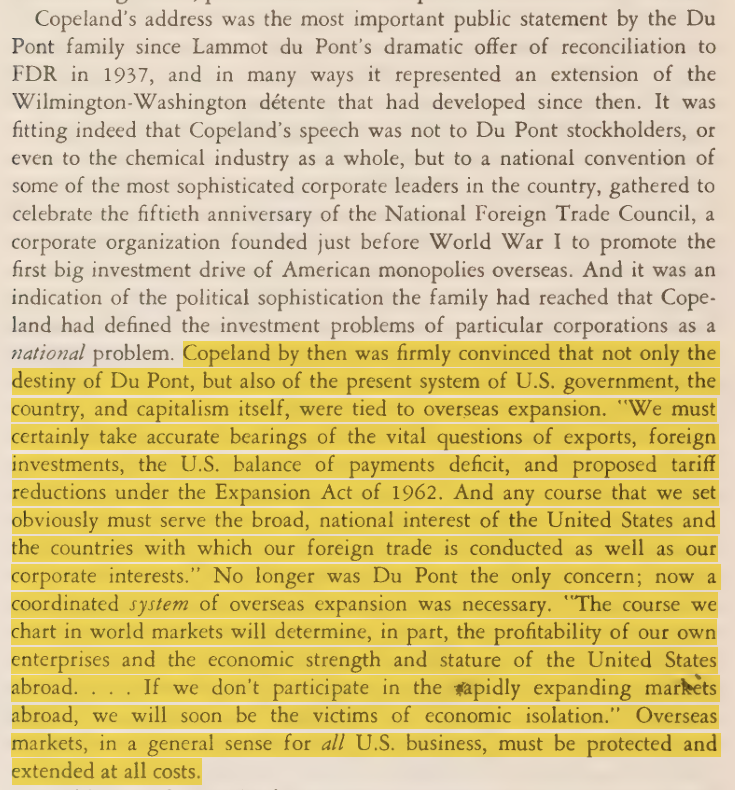 toxictiramisu's tweet photo. In 1963, DuPonts urged DC to expand corporate interests abroad. Days later, JFK was killed &amp; CIA backed the Indonesian coup that protected DuPont controlled rubber plantations. The regime killed 3M+ people &amp; used political prisoners as slave labor, benefiting DuPont shareholders. https://t.co/ApnQGxScMG