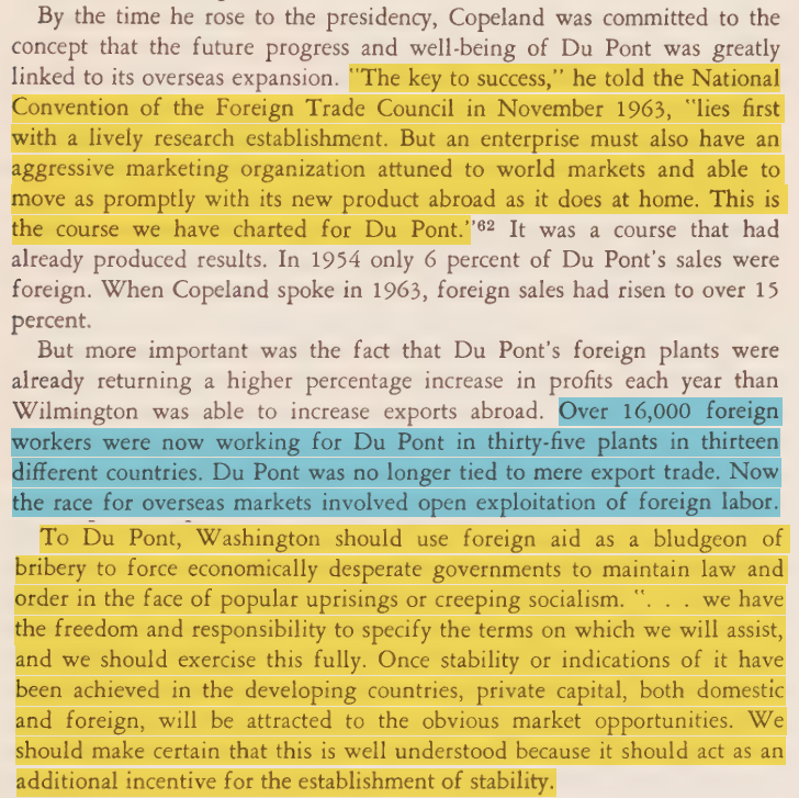 toxictiramisu's tweet photo. In 1963, DuPonts urged DC to expand corporate interests abroad. Days later, JFK was killed &amp; CIA backed the Indonesian coup that protected DuPont controlled rubber plantations. The regime killed 3M+ people &amp; used political prisoners as slave labor, benefiting DuPont shareholders. https://t.co/ApnQGxScMG