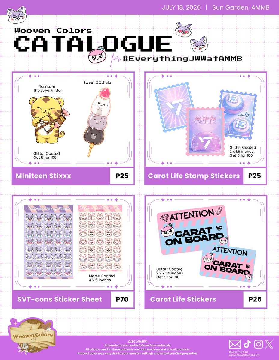 wooven_colors's tweet photo. We're officially opening pre-orders for our #EverythingJWWAtAMMB Collection! Yay!! 

🔗 https://t.co/hZ4FhlAxDo

🛒Pre-order: 07.12-07.16 8pm  
💰GCASH/BankTransfer  
🥡shipping: 07.25.2026
🚗Lalamove/J&amp;T

For queries, just dm us 🫶

Wonwoo JWW CARAT #carattwt https://t.co/ZDy5Fvy0pu