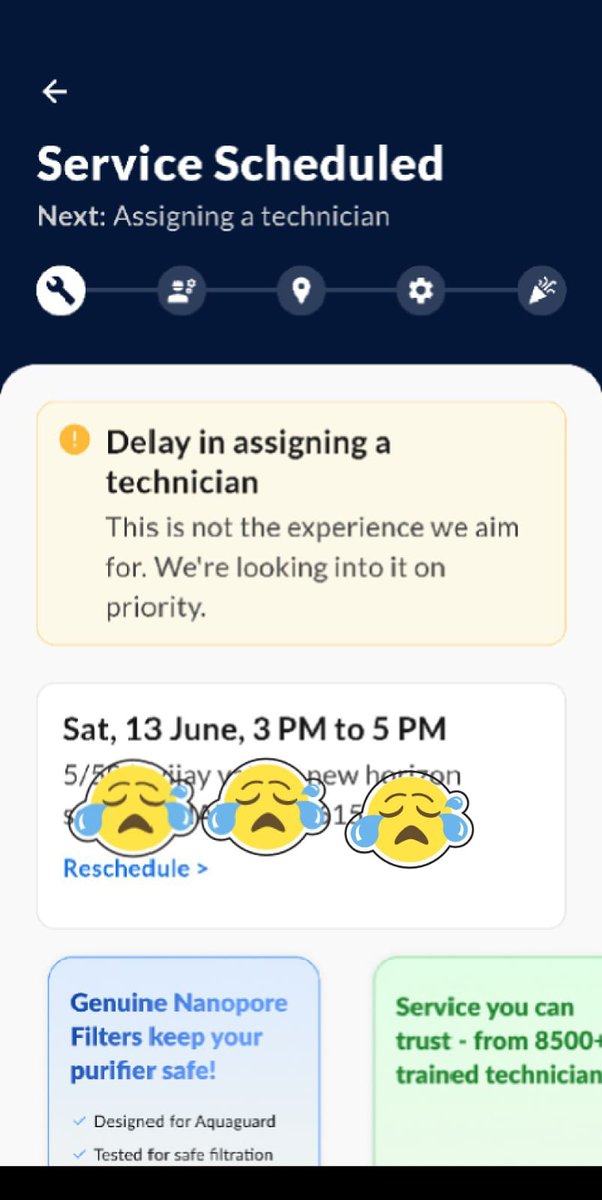 ritesh4patil's tweet photo. Selling products: "Aggressively"

Selling AMCs: "Very Aggressively" 

After selling products &amp; AMCs: Totally "ghosting" on consumers.

I am not buying any more from @Eureka_ForbesIN , trust me this is not first or second time experience. #pathetic #zeroservice #zeroempathy https://t.co/9eV73N0boz