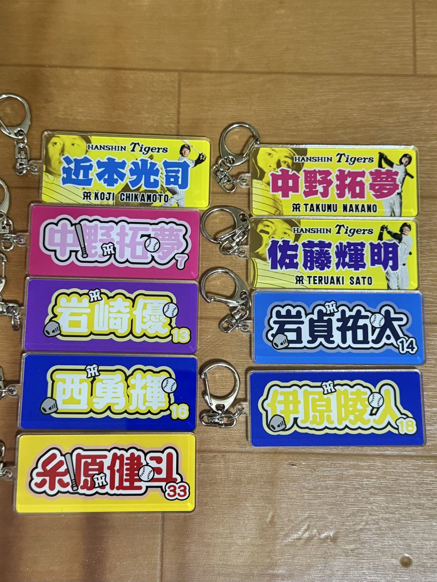 1mi10yu1's tweet photo. 【第2弾 シークレットキーホルダー】
《譲》
画像のもの

《求》
(選手写真入り)
35.才木×2
17.伏見×1

(選手名)
12.坂本×1

(どれでも)
52.山田×1ずつ
50.富田×何個でも
57.長坂×何個でも
もしくは定価買取

手渡しのみ

12日 高槻萩谷、甲子園 います

#阪神タイガース 
#シークレットキーホルダー https://t.co/eXLmJO9jbj