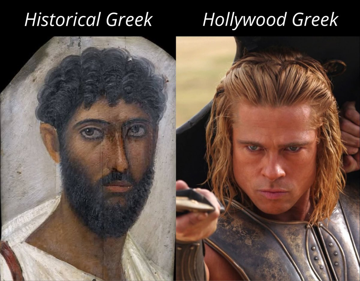 DailyTurkst's tweet photo. Avrupalılar, Yunanların aslını gizlemek için tercih ettikleri film yıldızları ile dalga geçiyorlar.

Yunanların aslen esmer olan atalarından utanç duyması sosyal medyanın gündeminde. https://t.co/VpalGGX7br