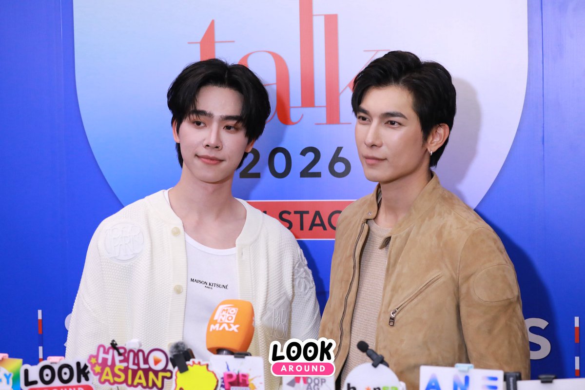 LookAround_TH's tweet photo. ช่วงสัมภาษณ์ “มิว ศุภศิษฏ์ - ซันนี่ วรรณรัตน์” ในงาน Praew Talk 2026 : Stage of Stories✨🌟

PRAEW X MEWSUNNY TALK
#PraewTalkxMewSunny 
#PraewTalk2026
#MewSuppasit #sunnywnrt https://t.co/qzYpvbr9Am
