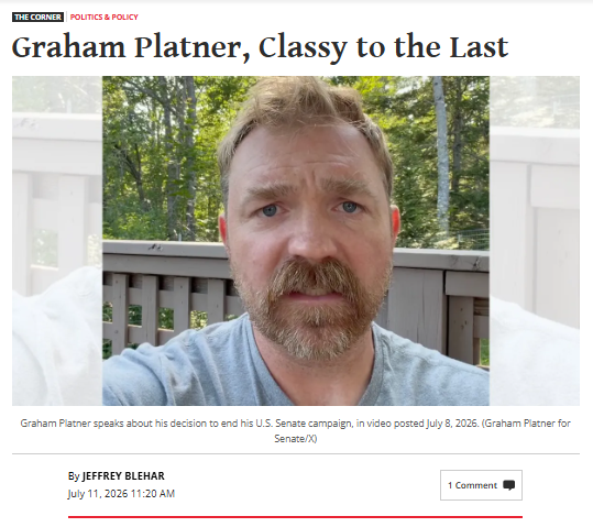 EsotericCD's tweet photo. I guess that as long as Graham Platner is going to continue saying whiny, self-defeating stuff, I'm going to keep writing about him at @NRO. https://t.co/M78reNGa1v