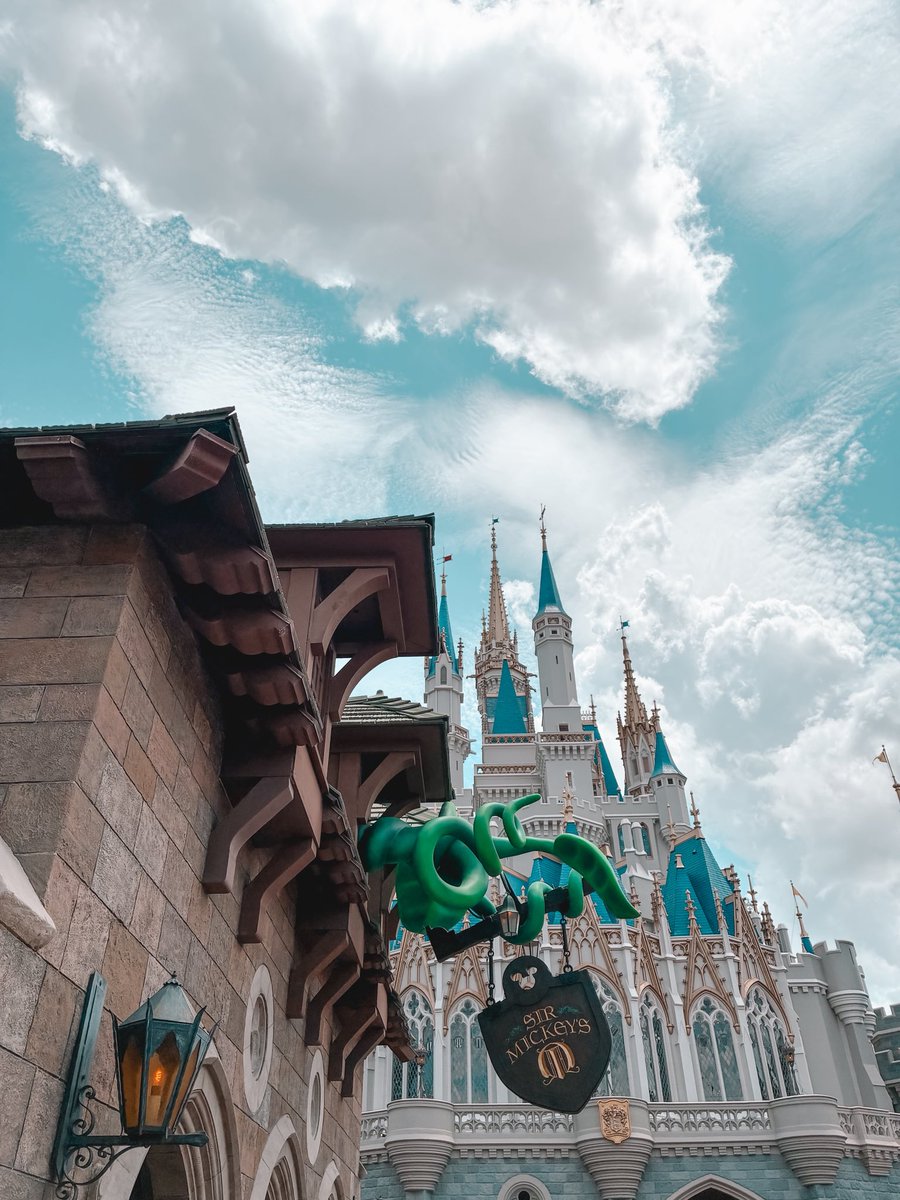 fourthemeparks's tweet photo. Castle view from Sir Mickey’s POV 🏰✨. Tag your castle buddy!
#WaltDisneyWorld #FourThemeParks https://t.co/APDAiRDYaw