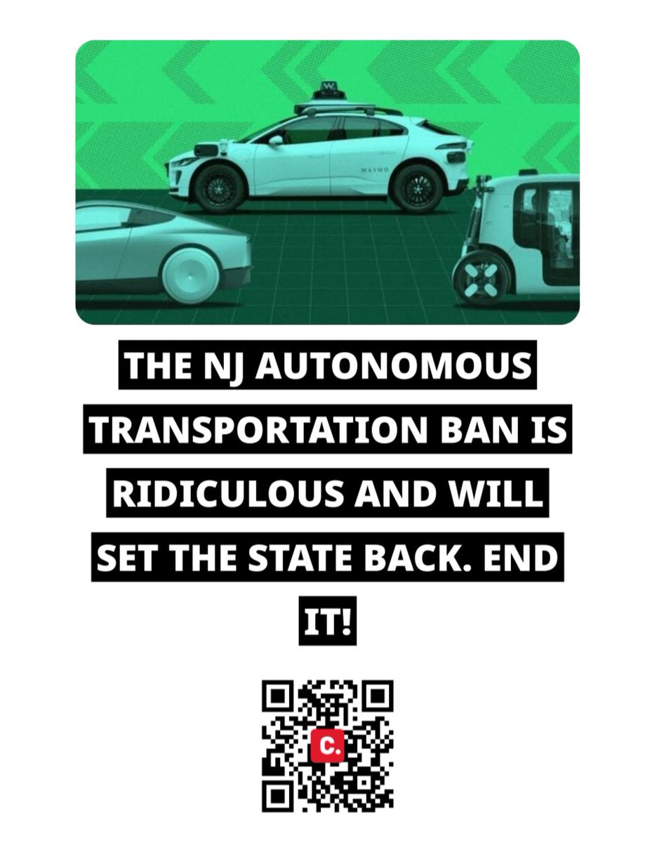 TeslaTonight's tweet photo. New Jersey politicians want to ban autonomous Tesla vehicles and make NJ Transit buses "free", which means it'll be paid for by taxpayers. https://t.co/zODGeZXWM1