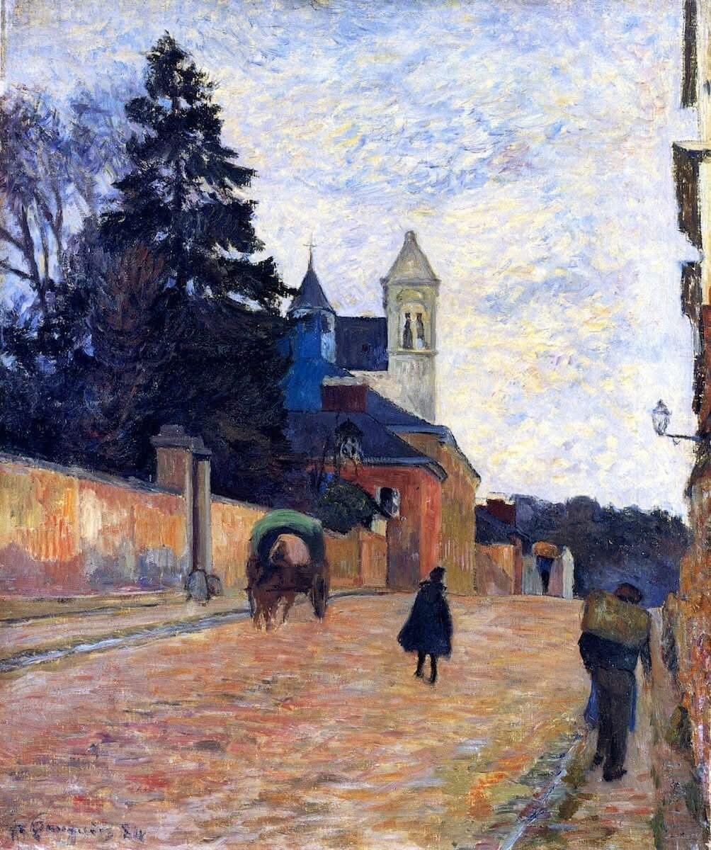 Norb_Lawrence's tweet photo. Paul Gauguin - Rue du Nord in Rouen, 1884 https://t.co/tvpdr8JGY0