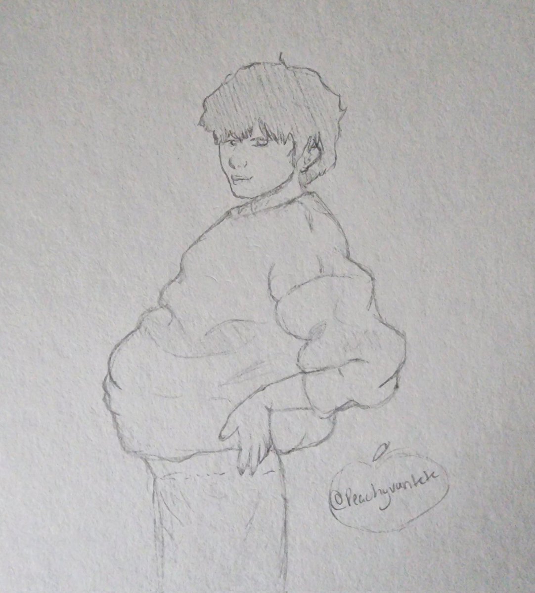 peachyvantete's tweet photo. it has been a long time since I drew something normally... 

here's some mpreg omega taehyung! maybe from my INU series? 

#mpreg #omegataehyung #vottom https://t.co/asoAgAZvAo