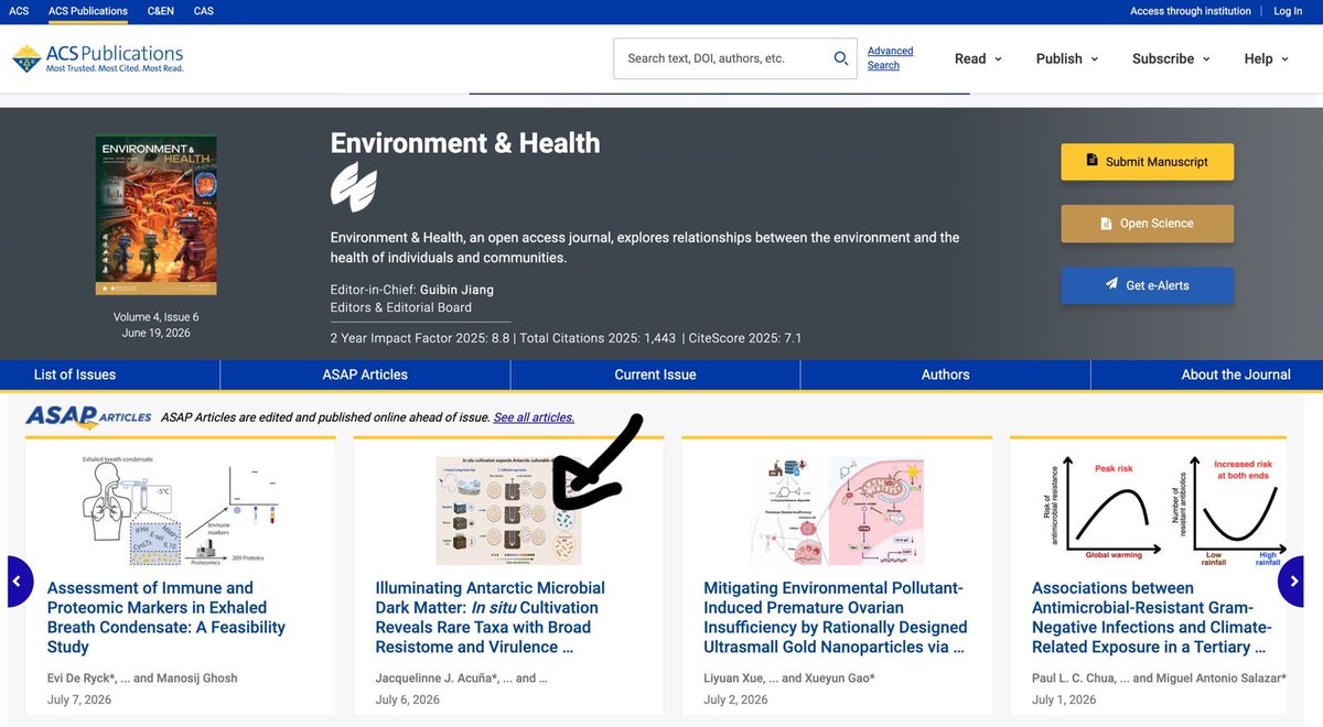 bioBlogia's tweet photo. Dos trabajos nuestros publicados esta semana en prestigiosas revistas de la American Chemical Society. 
Desde ciencia antártica hasta biosensores de virulencia. 
#SysmicroLab @Uchile_GMI @CienciasUChile 
@ACSPublications https://t.co/s0Ec5OpMtw