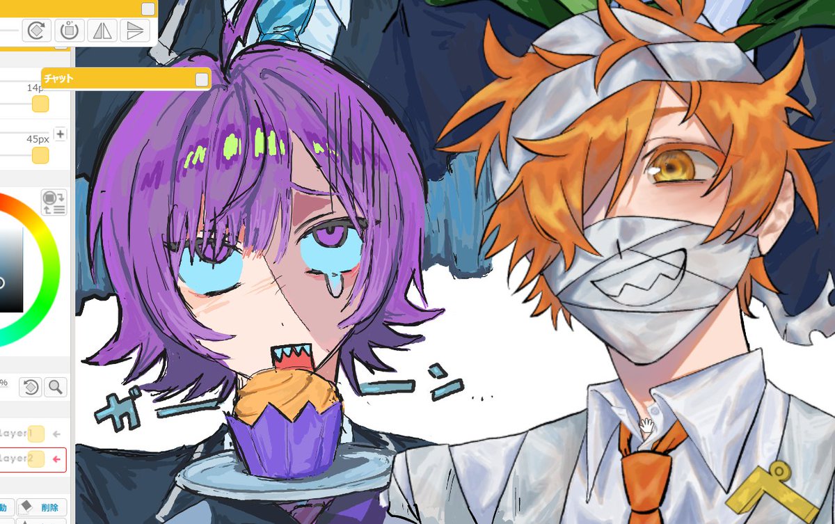 7np4jsub's tweet photo. 気分晴らしの合作
@Shura___0 ありがとうしゅらさん https://t.co/veh4GmAnDV