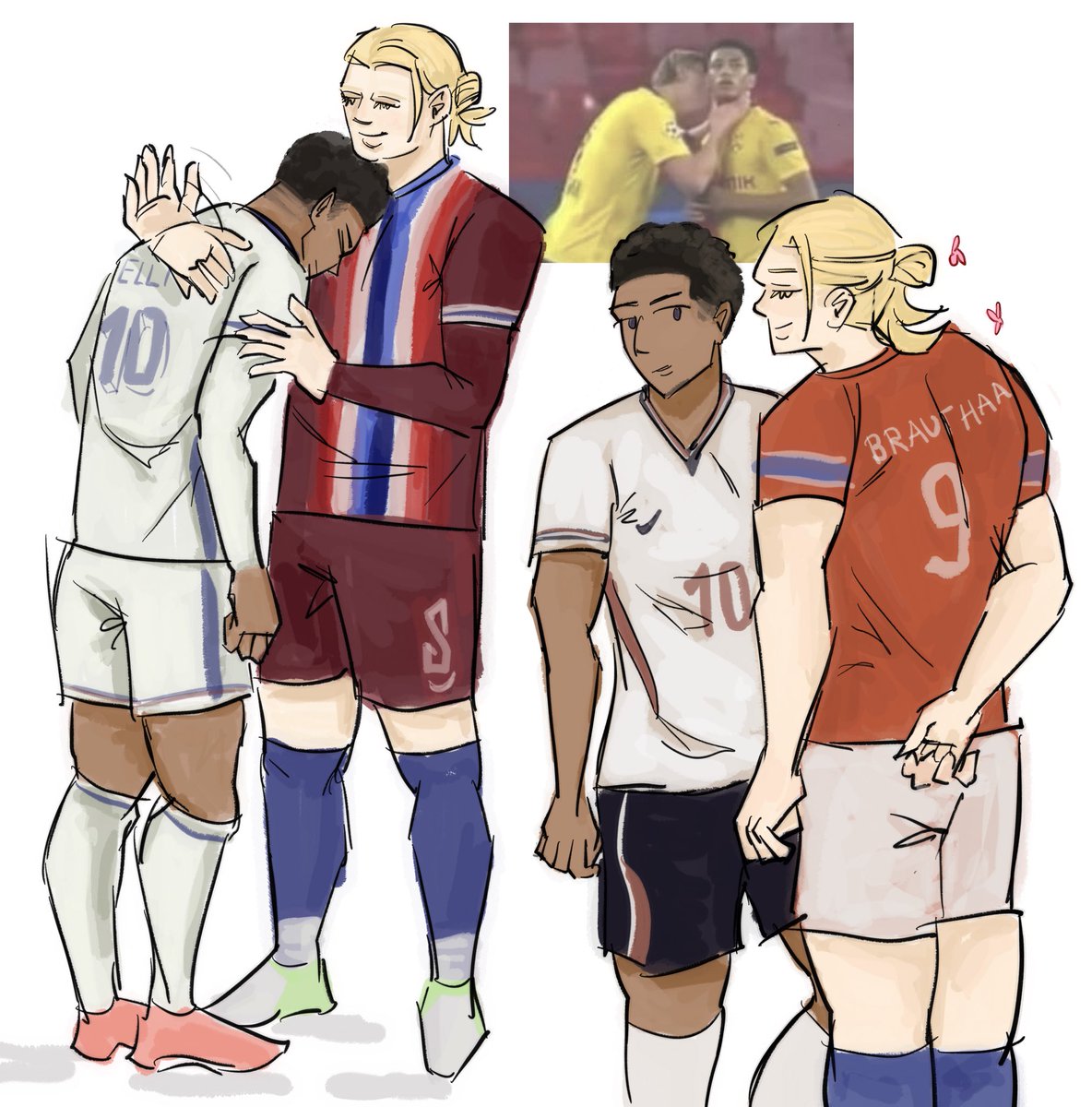 luckyveon's tweet photo. im sorry i cant today i have doomed football yaoi tonight #haalingham https://t.co/ppUF2ohFZJ