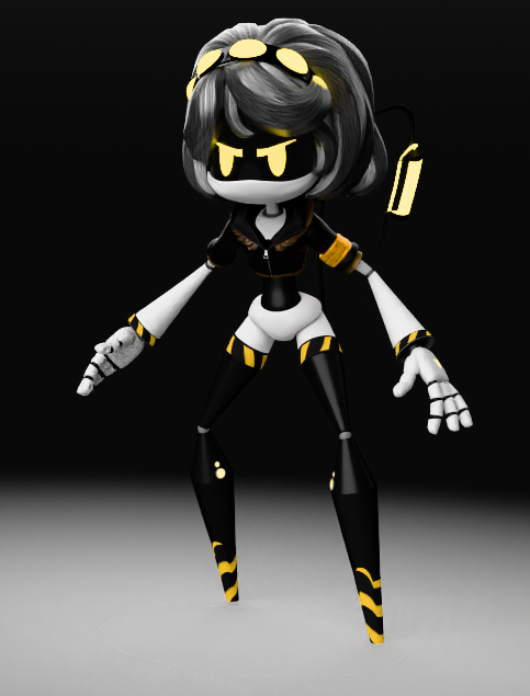 TheEyeWorkshop's tweet photo. almost done with the Universial Drones Base Rig (there are just polishes &amp; fixes I got left but clothing and hat/hair are basically done)
these 4 + the regular basic worker drone will be included in the model itself for people to have fun with
#glitchproduction #murderdrones https://t.co/4N3tvehnN3