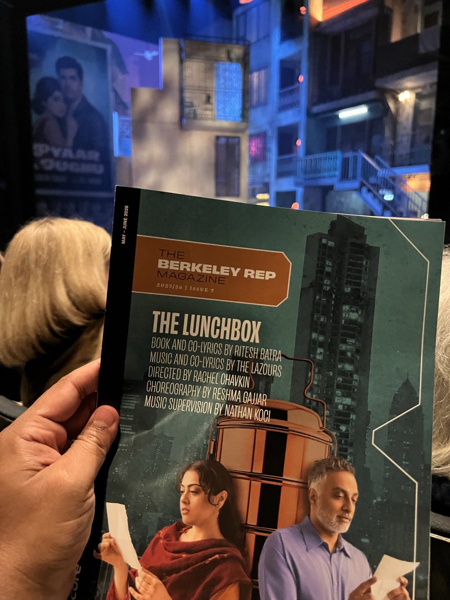 aditya92's tweet photo. The Lunchbox at @berkeleyrep is one of the best musicals I have ever seen.. punches way way above its budget; highly recommend .. will be back to watch it again in their next season https://t.co/6QYeeJuodI