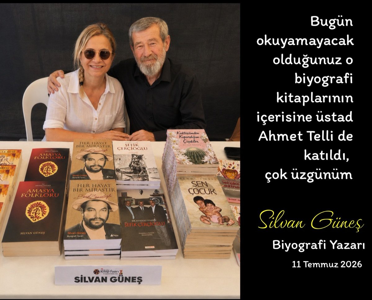 silvangunes's tweet photo. Kaleme alamadığım hayatlar için bugün bir kez daha çok üzüntülüyüm.
#SilvanGüneş #AhmetTelli #BiyografiYazarı #Biyografist #Biyografistim #BiyografilerYazılamıyor #Şair #AhmetTelliyeVeda #BirYıldızDahaKaydı https://t.co/sJYbS7xkW2