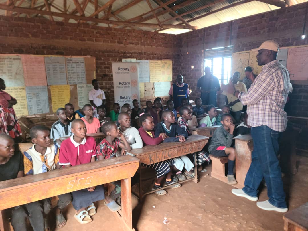 SondeRotary's tweet photo. Listening first. Building partnerships. Creating lasting impact.

Today, @SondeRotary  President @DavidNsalasatta  led a team of Sonde Models to Mpigi District for a community needs assessment, engaging local leaders and the community to identify priorities that will shape sustainable service projects for RY 2026/2027. 

The meeting was attended by members of @RCKatende (@rotaryd9214) who are key partners already implementing community initiatives in the area.

The meeting was hosted by the community at Ssekazza Memorial C.O.U Primary School led by LC I Chairperson John Kalyesubula and Parish Priest Rev. Abel Amanya.

They outlined critical development priorities including access to safe water and sanitation (WASH), literacy enhancement, community economic empowerment, road safety, and child protection.

The visit marks the first step in @rotaryd9213's approach to service; listening to communities before designing solutions.
#RotayEyamba
#RotaryKonyo