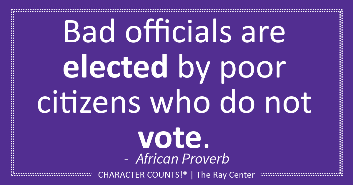 CHARACTERCOUNTS's tweet photo. Your voice matters—stay informed and participate.
#CHARACTERCOUNTS #GoodCitizenship https://t.co/NLCSyLmWAd