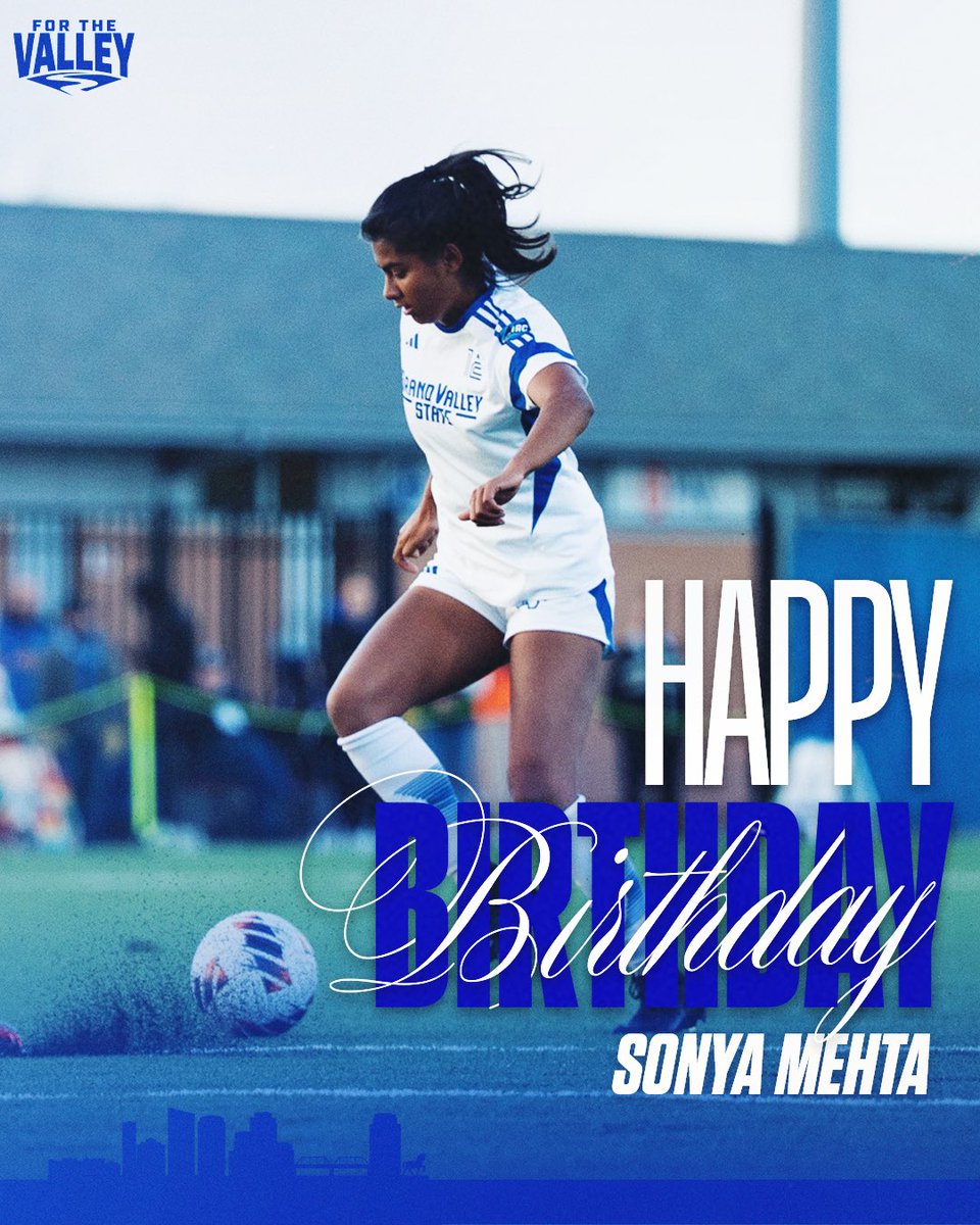 GVSUsoccer's tweet photo. Happy Birthday Sonya! 🥳🎂

#AnchorUp | #ForTheValley https://t.co/t1c14vHIB0