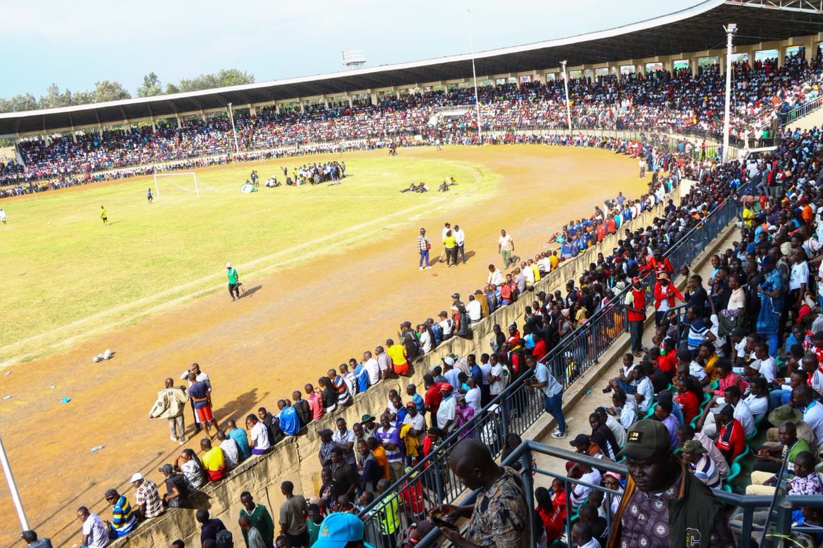 HonWamboka's tweet photo. What a thrilling Western Region football final between Kakamega and Musingu Boy's at the incomplete Masinde Muliro Stadium in Kanduyi! The electrifying atmosphere, thunderous voices from the stands and exceptional display of talent reminded us the power of sports in our communities. 

Mulembe Nation has awakened, vibrant, united and full of promise under Linda Mwananchi movement, Sisi Ndio Sifuna. @LindaMwananchi_ @edwinsifuna