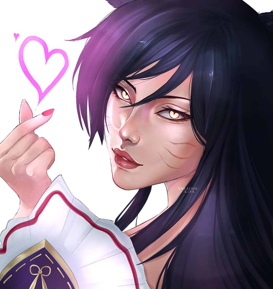 ahri <3 (took me 16 hours /ᐠ - ˕ -マᶻ 𝗓 𐰁) #LeagueOfLegends