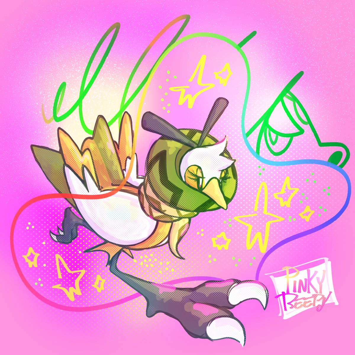 pinkybeeppy's tweet photo. muchas gracias por darle esta oportunidad a sagitella.. 😭😭🧡💚 han pasado casi 7 años desde que la cree y nunca me imagine que fuera a llegar tan lejos.
si jugais pokemon armonia porfavor llevad a sagitella en vuestro equipo 💘 https://t.co/Vy5rJGNZMv