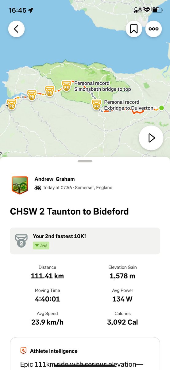 ASPGraham's tweet photo. Yesterday was hot 🥵 Today was not as hot but had brutal climbs to compensate. All worth it #CHSW https://t.co/yhGDrG039o