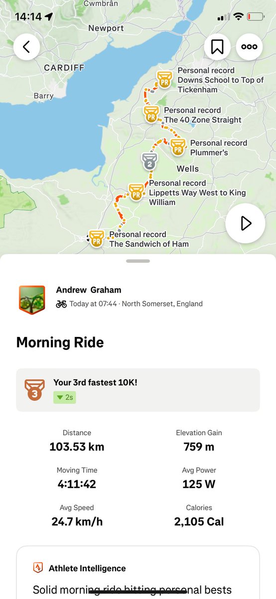 ASPGraham's tweet photo. Yesterday was hot 🥵 Today was not as hot but had brutal climbs to compensate. All worth it #CHSW https://t.co/yhGDrG039o