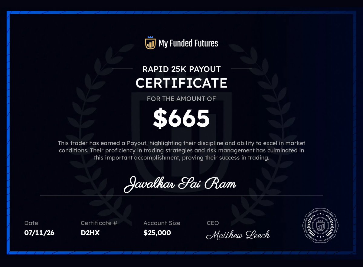nothing1992216's tweet photo. After blowing more than 10 accounts from giveaways from @MyFundedFutures the 11th account I got from a discord server named propscore i literally promised myself that I'm not going to do anything wrong this time I'm going to lock my payout then this happened thanks @MattLeech ❤️ https://t.co/t7YU1PwClh